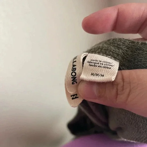 Billabong women’s olive green long sleeve backless sweatshirt size M - Picture 2 of 8